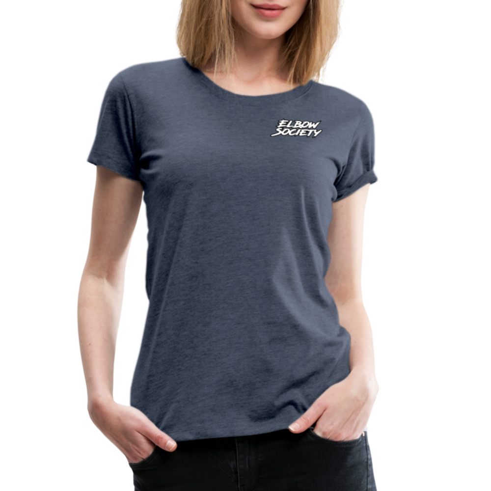 Damen T-Shirt - Blau meliert