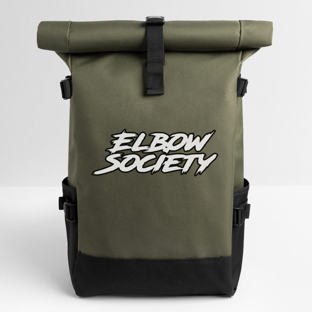 Rolltop Rucksack - Olive/Schwarz