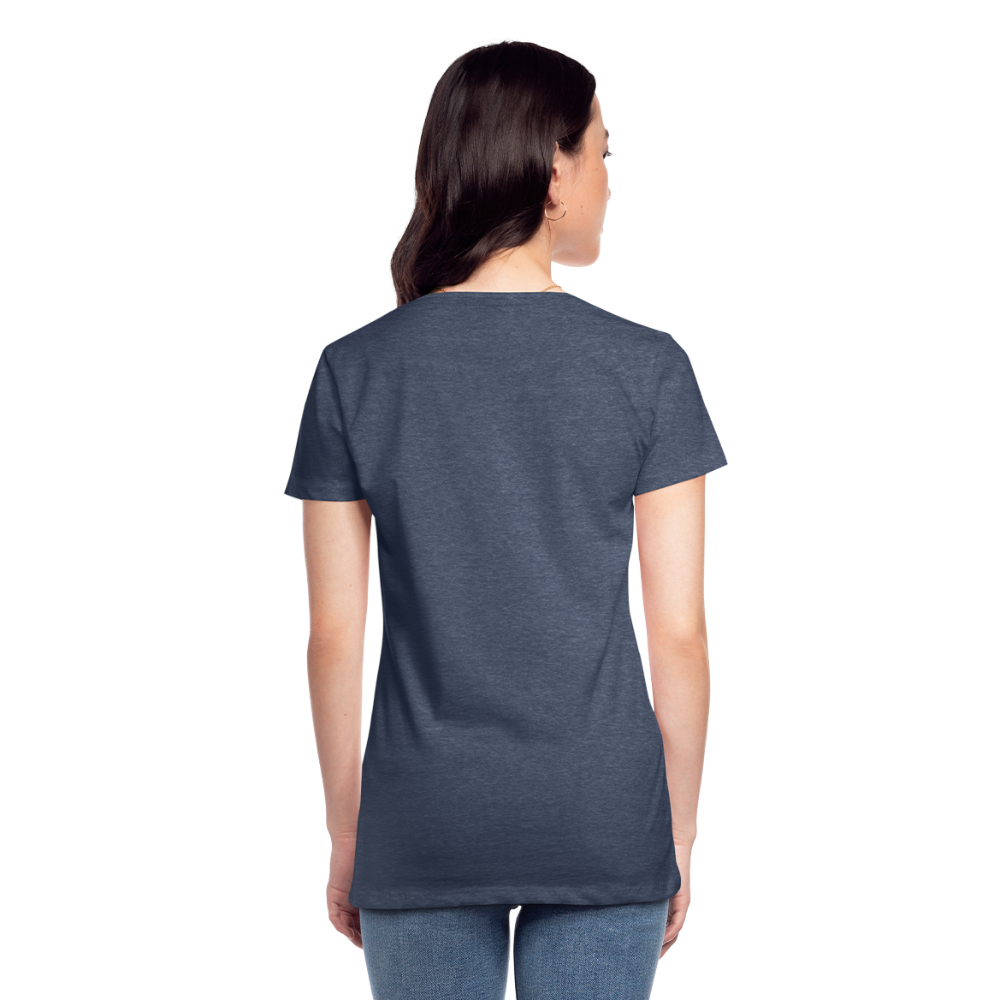 Damen T-Shirt - Blau meliert